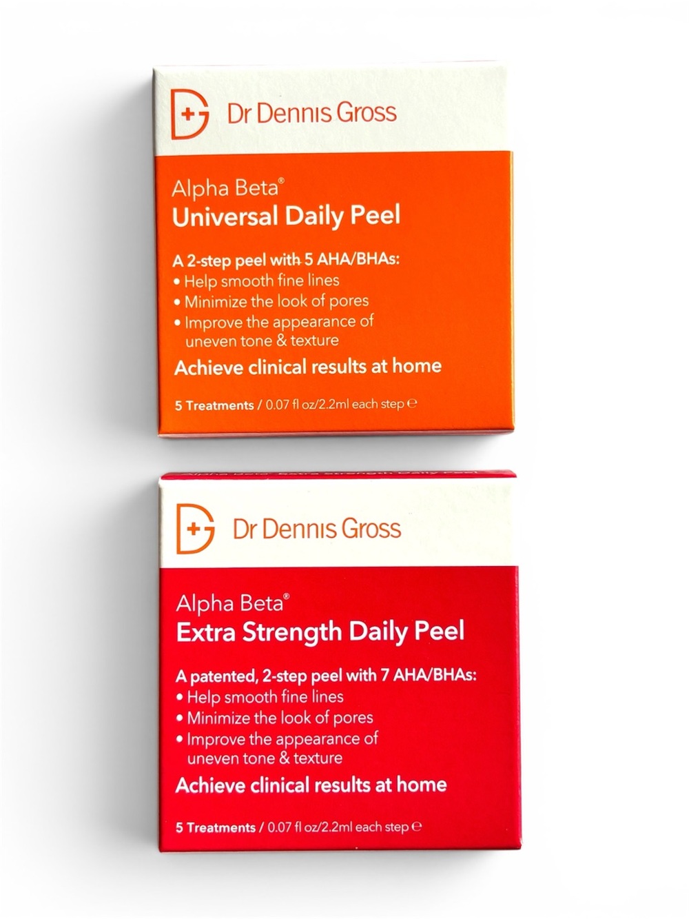 Dr. Dennis Gross Alpha Beta Daily Peel - Universal & Extra Strength.